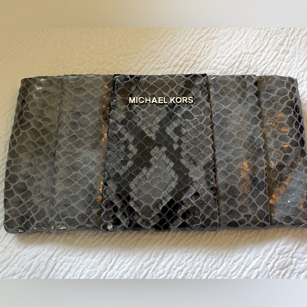 Michael Kors “snakeskin” clutch